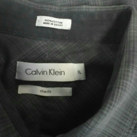 Calvin Klein Slim Fit Button Front Shirt Size XL - Picture 4 of 4
